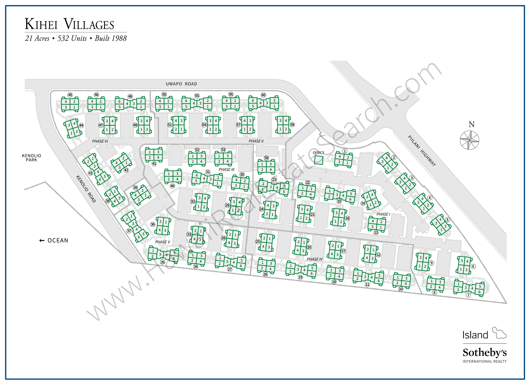 Kihei Villages Property Map Updated